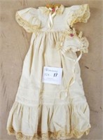 Vintage Doll Dress & Hat