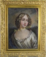 Late 1700s French Oil on Canvas Portrait