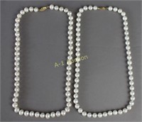 Two Strands of Cultured Pearls