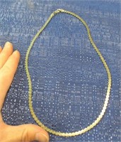 heavy sterling silver necklace - 20 inch long