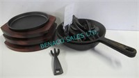 LOT, CAST IRON FANS,CAST IRON HANDLER+SERVE/UNITS