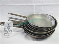 LOT, 6X SIZE ASST SIZE FRYING PANS 8.5" & 10.5"D