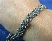 beautiful sterling 7in bracelet