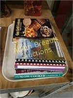 15 assorted cookbooks