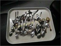 Assorted Gold and Silver Plate silverware