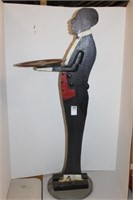 WOODEN BUTLER (24 TO 30 INCHES TALL)