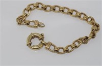 9ct gold bracelet with bolt clasp