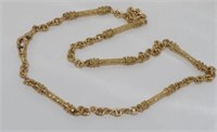 Good 9ct fancy link necklace