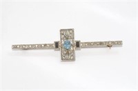 Art Deco gold. platinum and diamond brooch