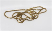 9ct yellow gold box chain