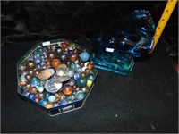 Vintage Marbles in Jar