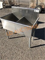 3FT Double Tub SS Sink