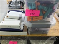(2) Plastic Boxes and (1) Box Flat Miscellaneous