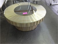 Glass & Brass Coffee Table