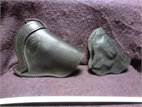 2pc Leather 2" Revolver Concealment Belt Holsters