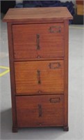 Vintage silky oak filing cabinet