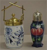 German blue & white porcelain pickle jar