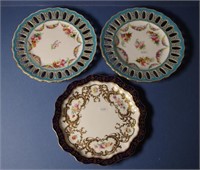 Victorian Adderley signed porcelain plate
