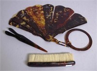 Vintage tortoiseshell fan