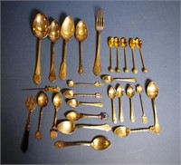 Seven various sterling silver souvenir spoons