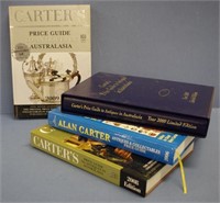 Four volumes 'Carter's Price Guide'