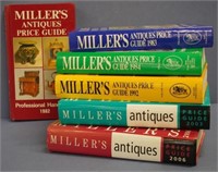 Six volumes 'Miller's Antiques Price Guide'