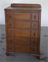 Art deco era oak chest of drawers