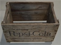 Vtg Pepsi-Cola Wood Pop Crate c1965 London On