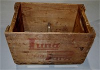 Vtg Luna Park Wood Crate