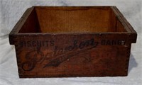 Antique Paterson Biscuits Candy Dovetailed Box