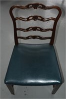 Antique Shearton Chair (Leather Seat)