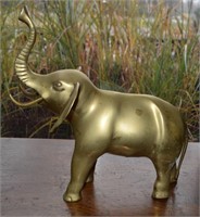 Large Brass Elephant 13"h
