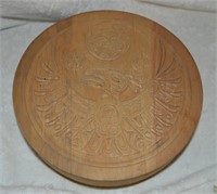 Salish Carved wood Box - Signed