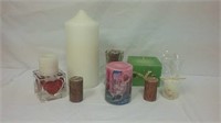 Various Candles & Candle Holders