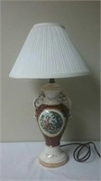 Decorative Porcelain Table Lamp - Working