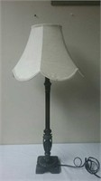 Ornate Table Lamp - Working - Needs Nut For Shade