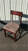 Wooden Chair With Padded Seat