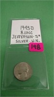 1943D  Jefferson Silver W.N.- B.U.