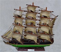 Vtg  Whaling Clipper 1886 Tall Ship Model