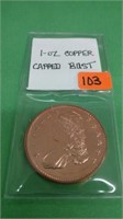 1-oz copper Capped Bust