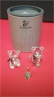 Gorgeous Swarovski Crystal Bears Kris On Skates &