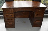 Antique Solid Oak  Desk