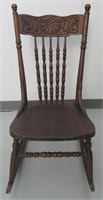 Antique Pressback Nursing Rocking Chair