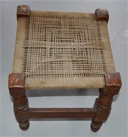 Small Rope Stool 15"h 13"w x 13" w