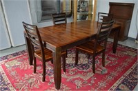 Wood Dining Table & 4 Chairs