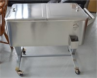 Stainless Steel Rolling Cooler