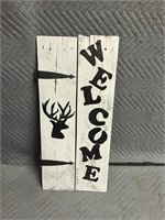 Welcome Sign - 25.5"H x 11.5"W