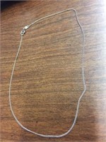 14K WHITE GOLD NECKLACE 2.0 GRAMS