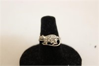 STERLING MOUSE RING