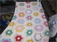 Vtg. Handmade Baby Quilt